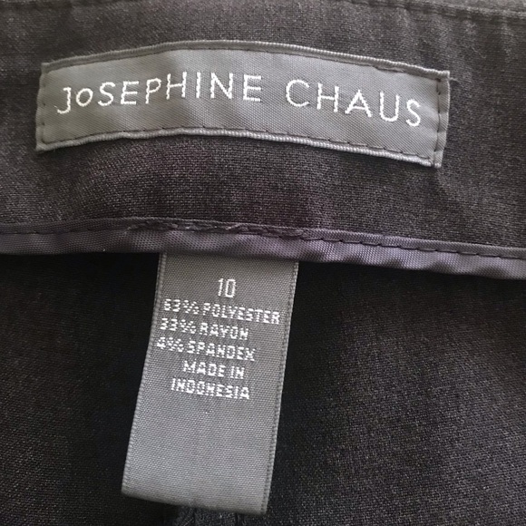 Women Wide Legs Trousers in Gray, size 10 Petite - Picture 3 of 3